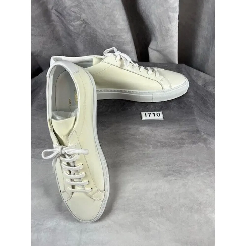 Common Projects Achilles Low Beige 1528 EU 43 US 9 EUC Luxury Sneakers $447